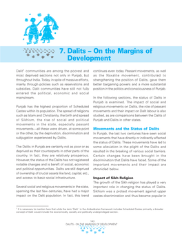 Dalits – on the Margins of Development