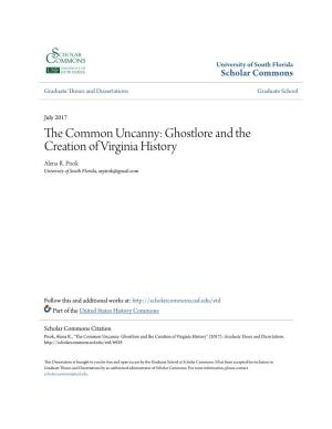 Ghostlore and the Creation of Virginia History Alena R