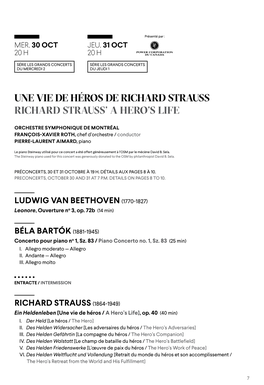 Richard Strauss Richard Strauss’ a Hero’S Life