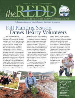 Fall Planting Season Draws Hearty Volunteers