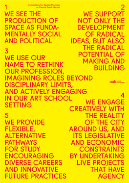 Spatial Practices Manifesto