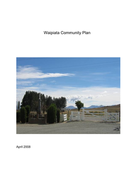 Waipiata Community Plan