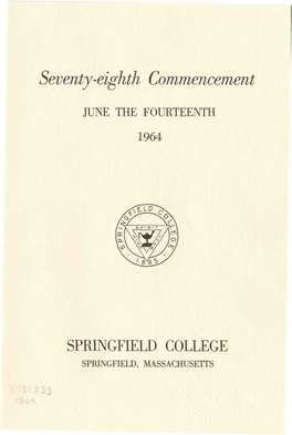 Seventy-Eighth Commencement