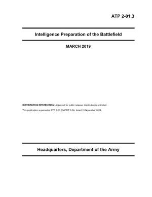 ATP 2-01.3 Intelligence Preparation of the Battlefield Headquarters