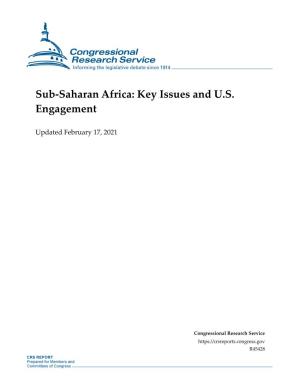 Sub-Saharan Africa: Key Issues and U.S. Engagement
