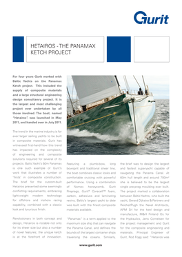 Hetairos - the Panamax Ketch Project