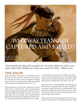 Why Was Teancum Captured and Killed?