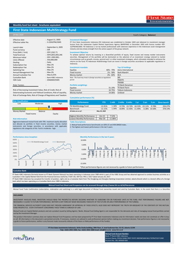 First State Indonesian Multistrategy Fund