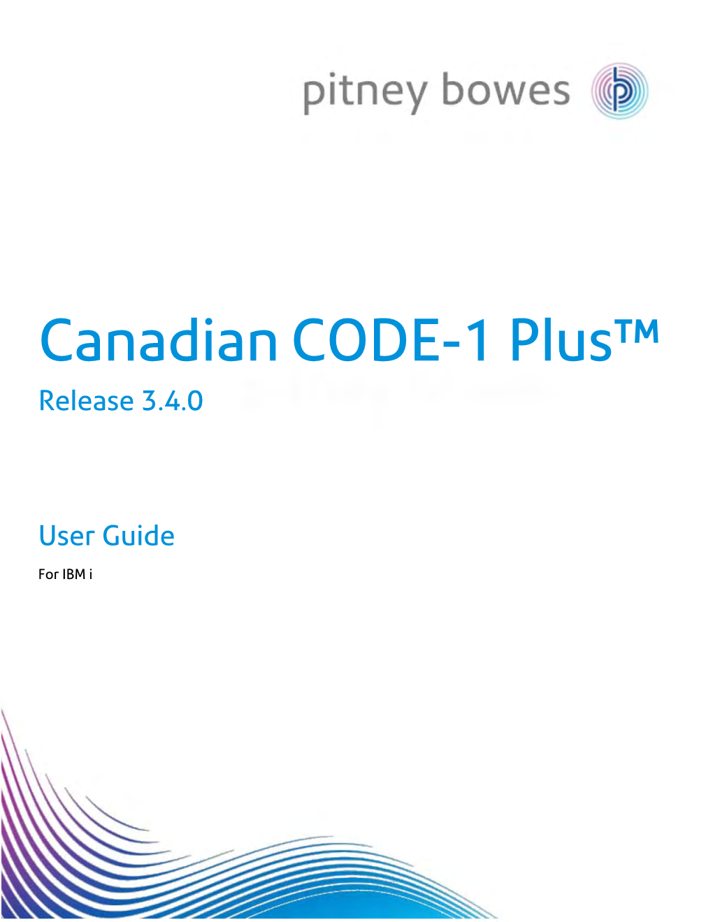 Canadian CODE-1 Plus V3.4.0 User Guide for IBM I