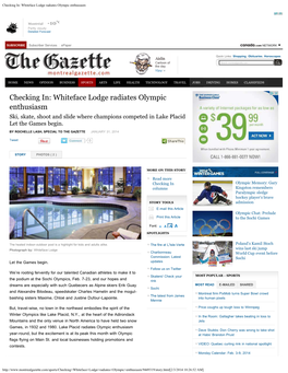 Checking In: Whiteface Lodge Radiates Olympic Enthusiasm