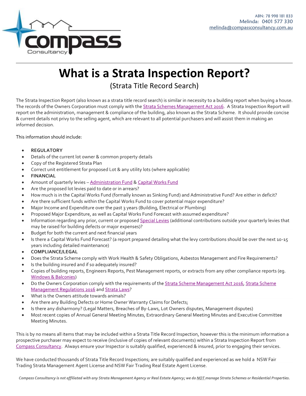 What Is a Strata Inspection Report? (Strata Title Record Search)