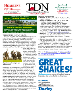 HEADLINE NEWS • 5/31/09 • PAGE 2 of 14