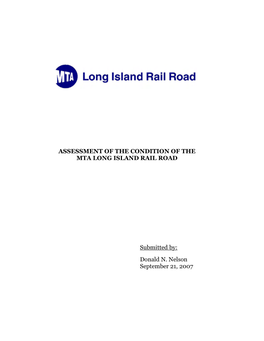 Assessment of the Condition of the Mta Long Island Rail Road