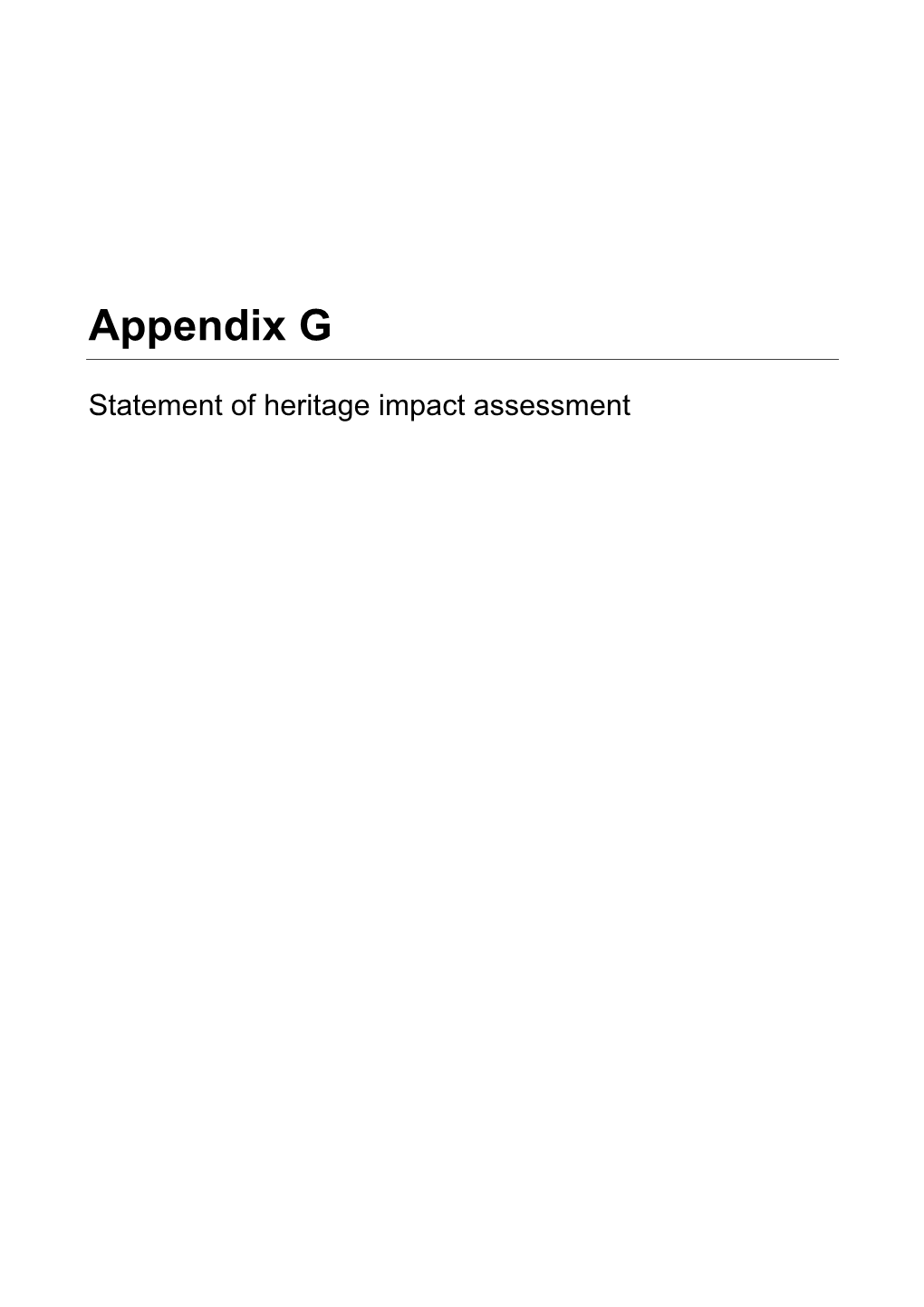 M1 REF Stage 1 Statement of Heritage Impact Assessment Appendix G