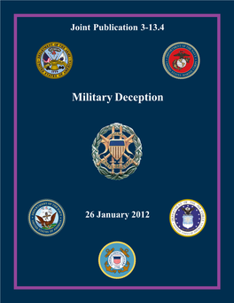JP 3-13.4, Military Deception