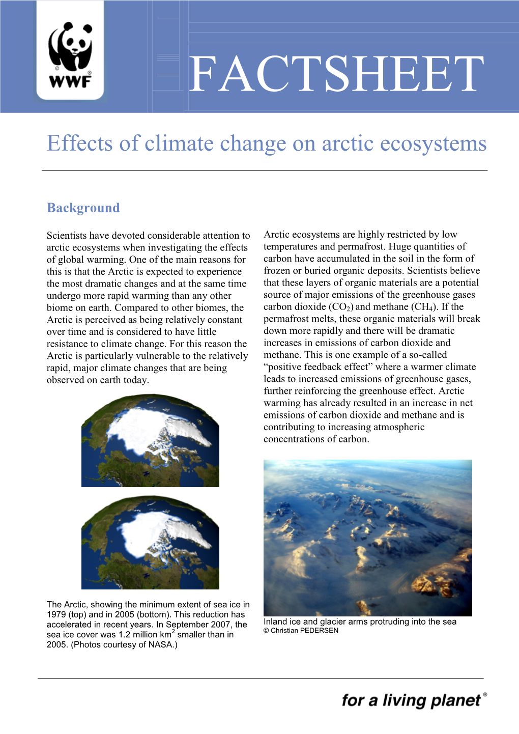 Effects of Climate Change on Arctic Ecosystems