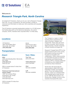 Research Triangle Park, North Carolina