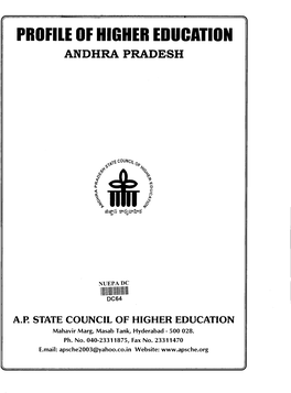 Profile of Higher Education. Andhra Pradesh-2006 Vol-2 DC64.Pdf