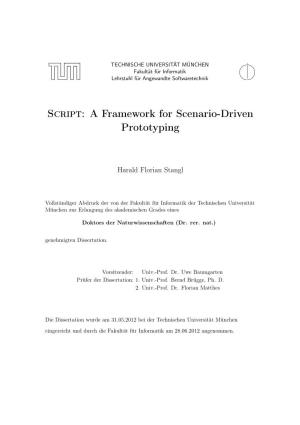 Script: a Framework for Scenario-Driven