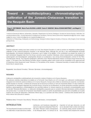 Toward a Multidisciplinary Chronostratigraphic Calibration of the Jurassic-Cretaceous Transition in the Neuquén Basin