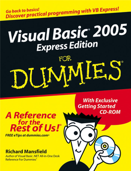 Visual Basic 2005 Express Edition for Dummies.Pdf