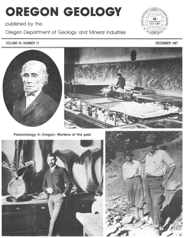 Paleontology in Oregon: Workers of the Past by Melvin S