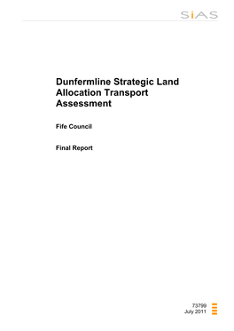Dunfermline Strategic Land Allocation Transport Assessment
