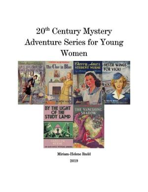 20Th Century Mystery Adventure Series for Young Women