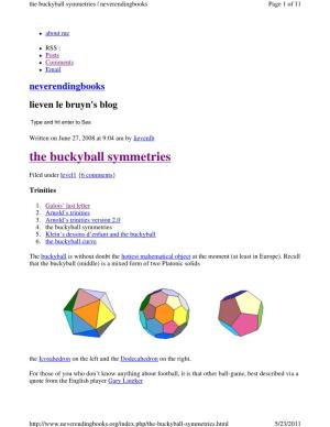 The Buckyball Symmetries | Neverendingbooks Page 1 of 11