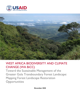 West Africa Biodiversity and Climate Change
