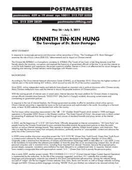 KENNETH TIN-KIN HUNG the Travelogue of Dr