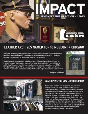 Leather Archives Named Top 10 Museum in Chicago