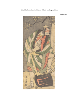Katsushika Hokusai and the Influence of Dutch Landscape Painting Austin