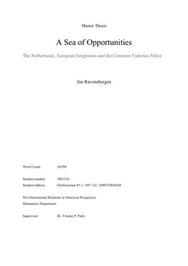 A Sea of Opportunities