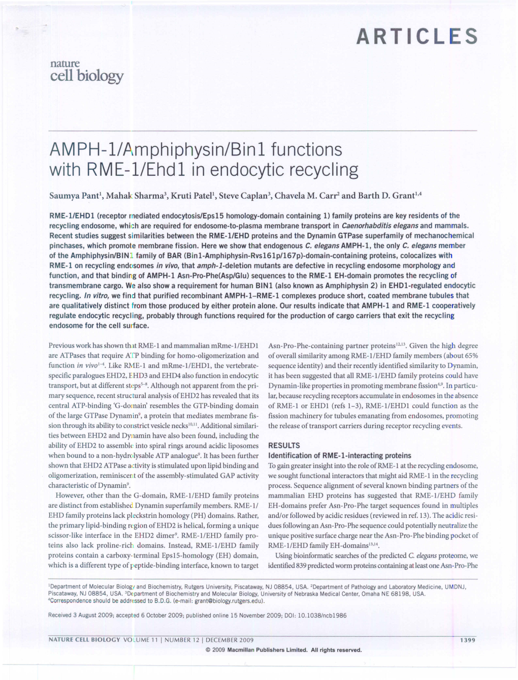 ARTICLES Nature Cell Biology