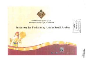 Inventory for Performing Arts in Saudi Arabia ~ :R U1- , ::I