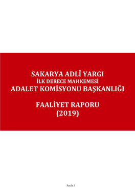 Sakarya Adlî Yargi Adalet Komisyonu Başkanliği