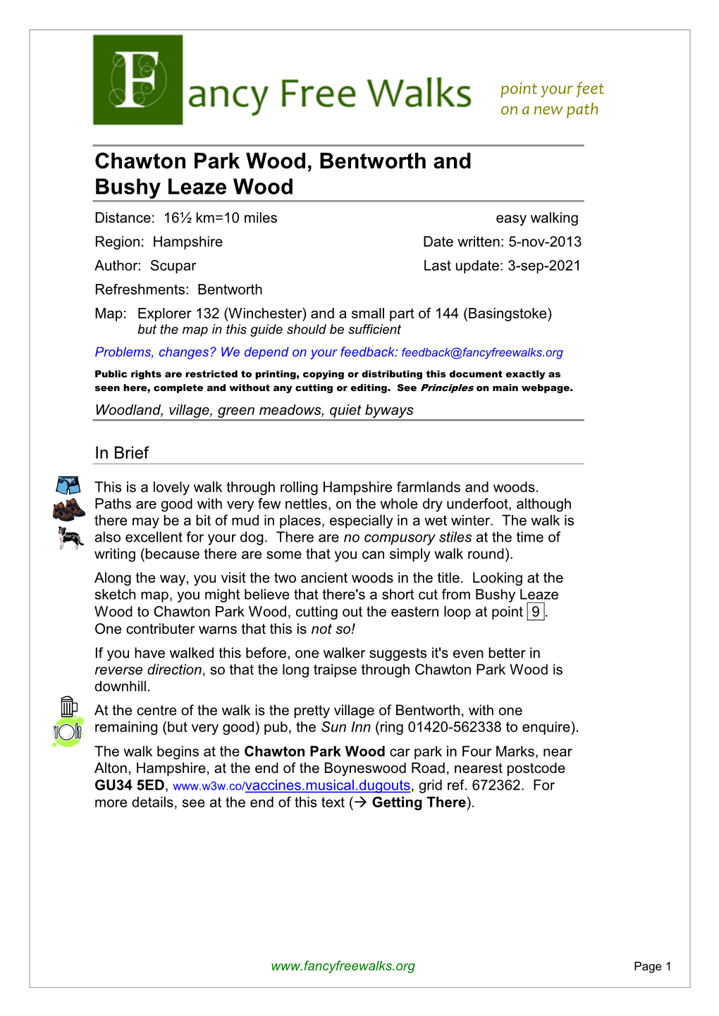 Chawton Park Wood, Bentworth & Bushy Leaze Wood