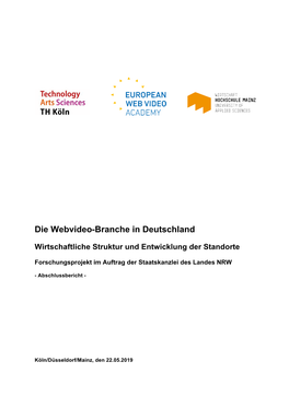 Webvideo-Branche in Deutschland