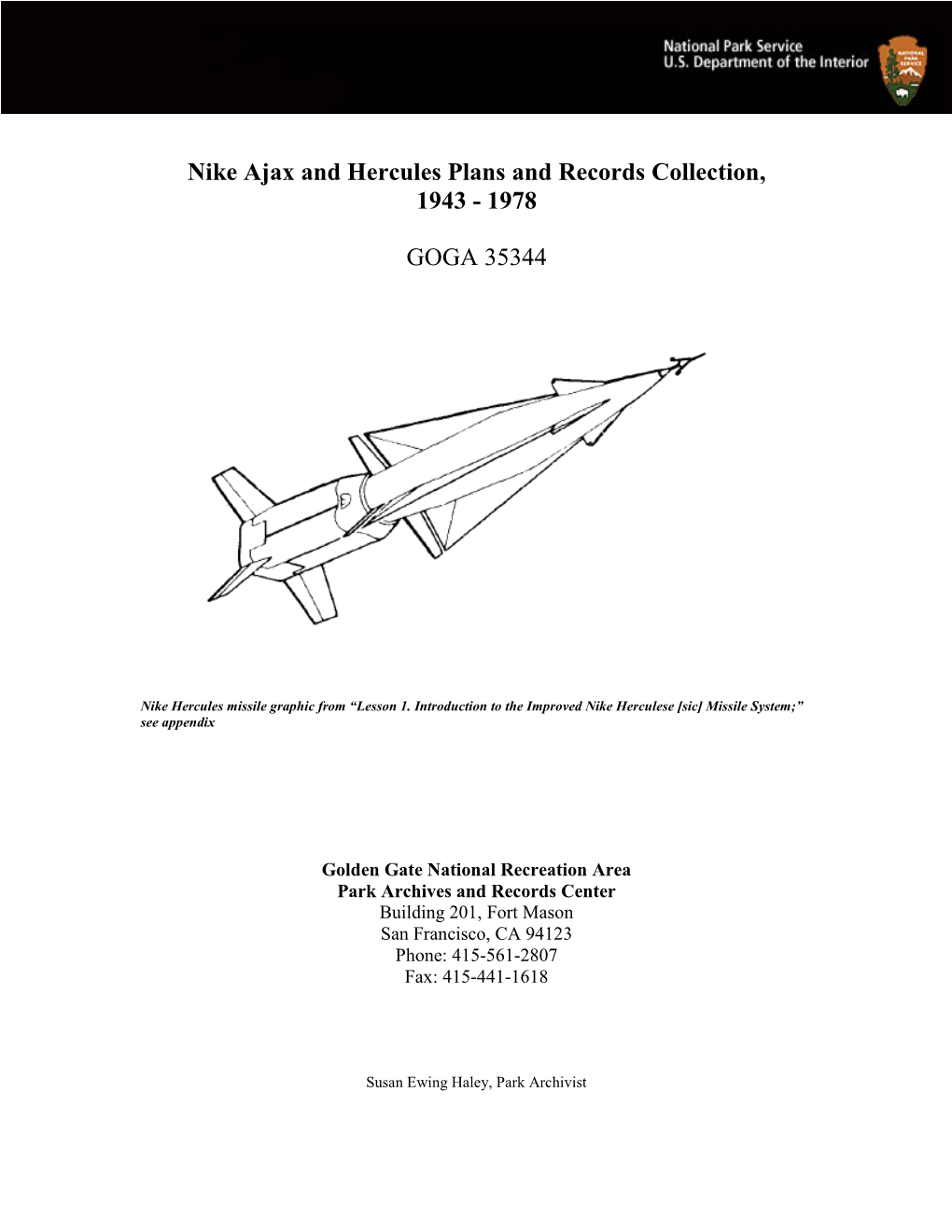 Nike Ajax and Hercules Plans and Records Collections