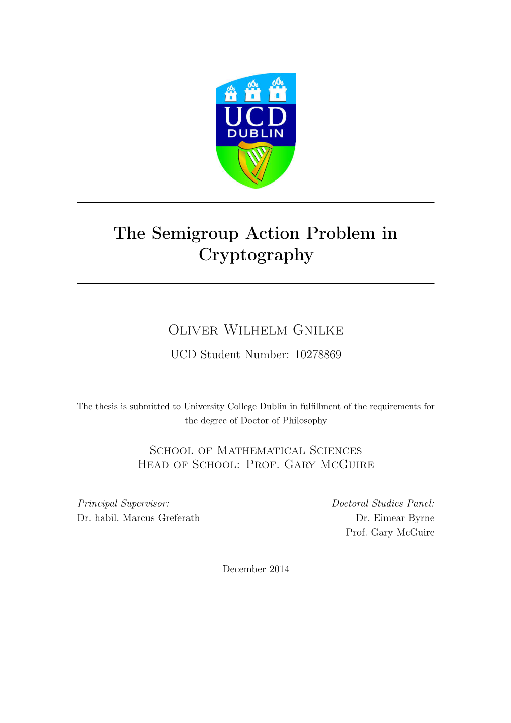 The Semigroup Action Problem in Cryptography