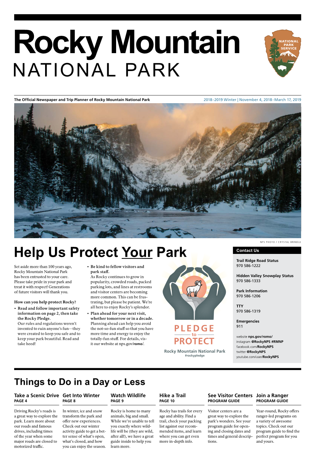 Rocky Mountain National Park Official Newspaper
