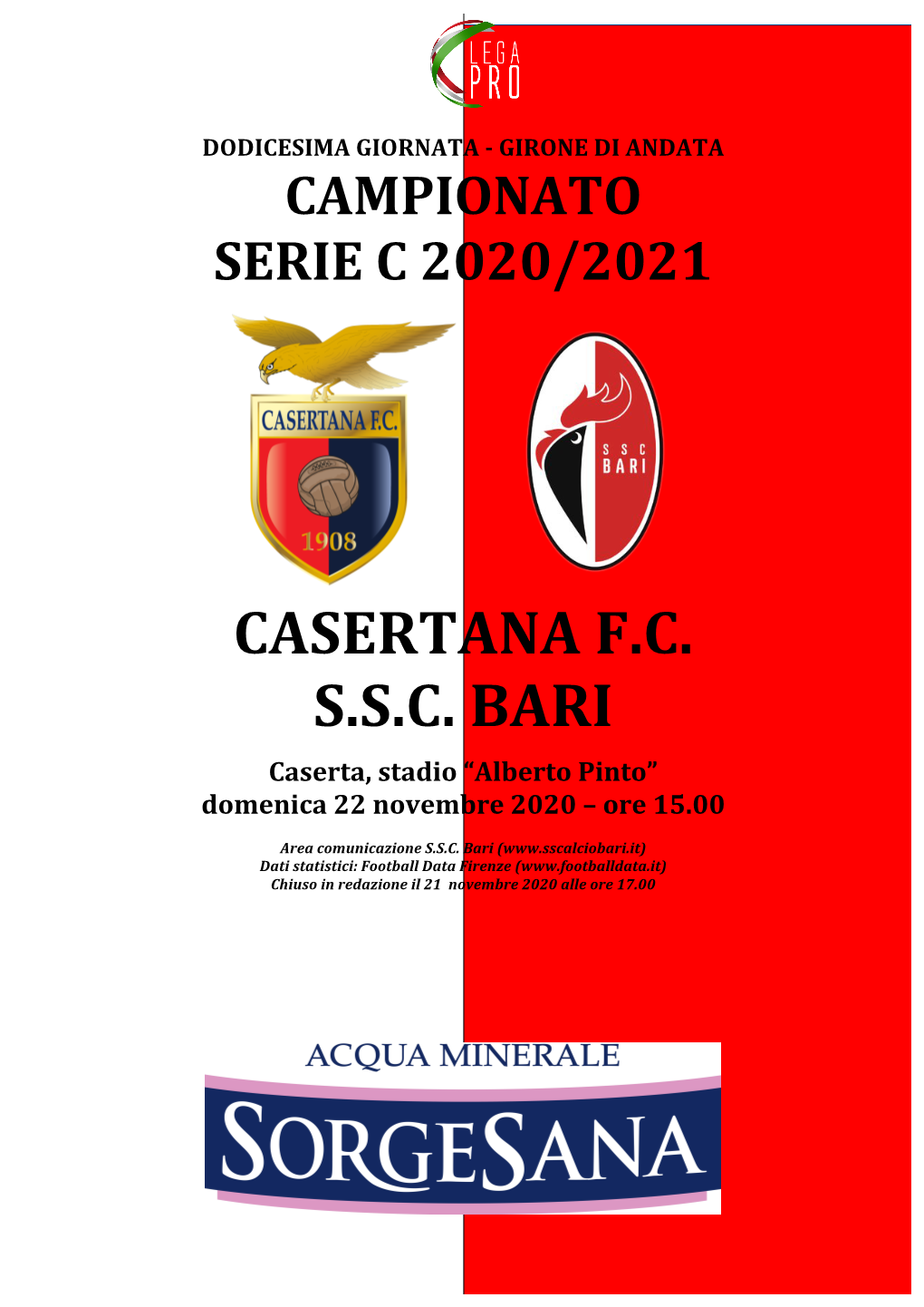 Casertana Fc Ssc Bari