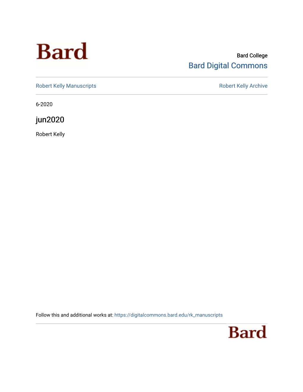 Bard Digital Commons Jun2020