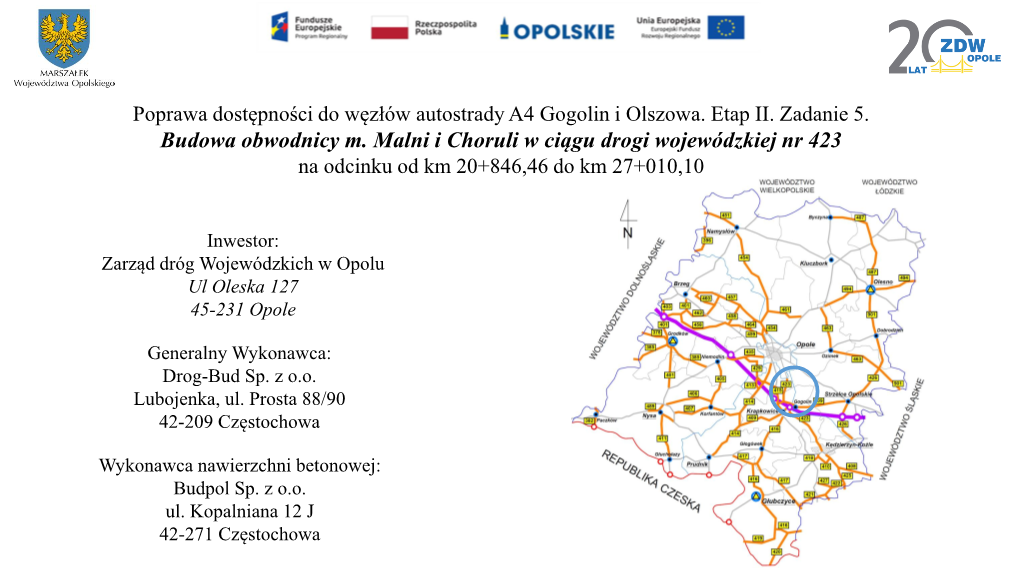 Obwodnica Malni I Choruli W Ciągu Drogi Wojewódzkiej Nr 423