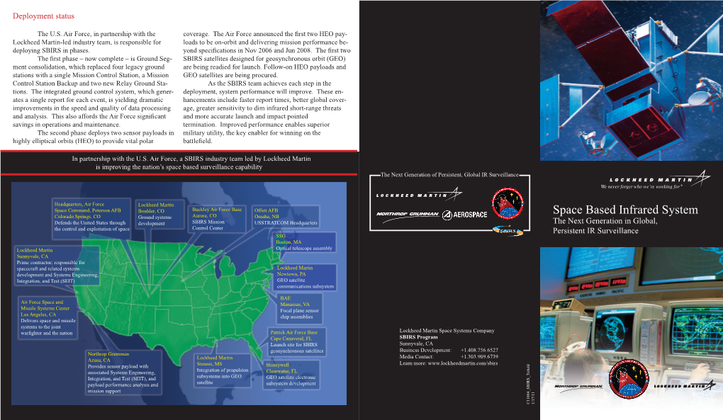 Space Based Infrared System