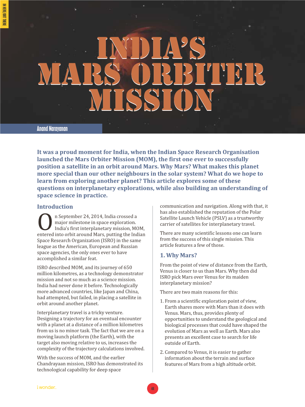 India's Mars Orbiter Mission