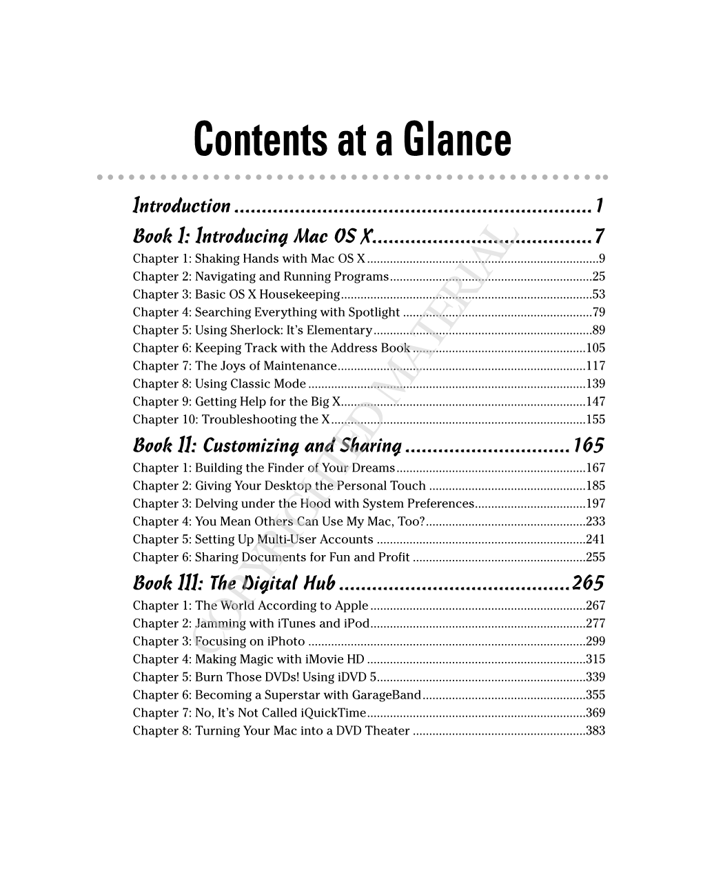 Contents at a Glance