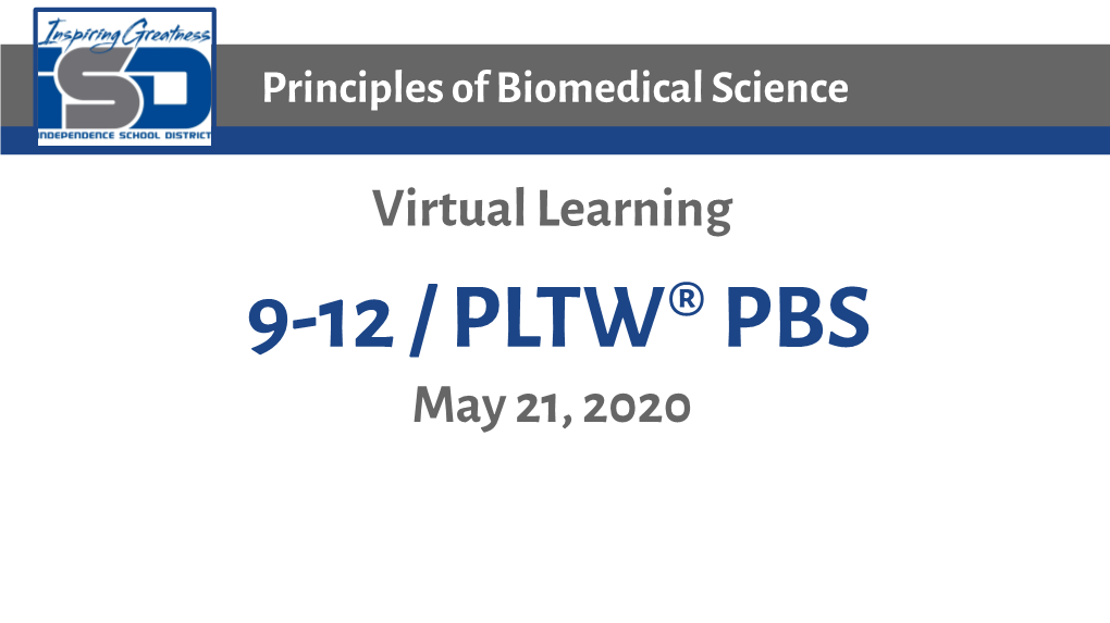 Reference: PLTW® 5.1.6 Lines of Defense) Let’S Get Started (Bell Ringer)