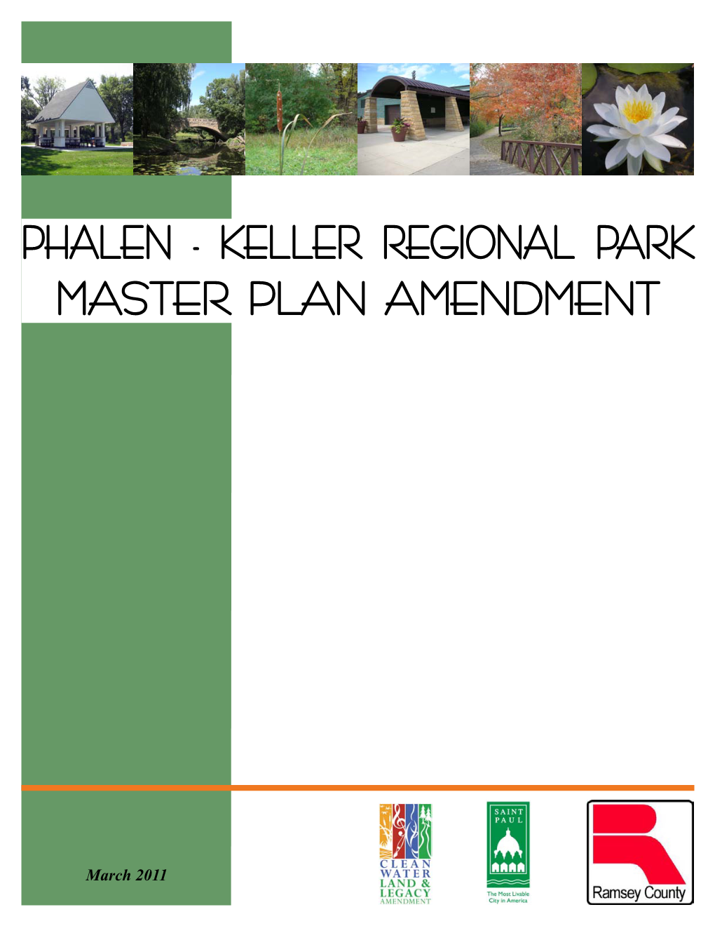 PHALEN - Keller REGIONAL PARK Master Plan AMENDMENT